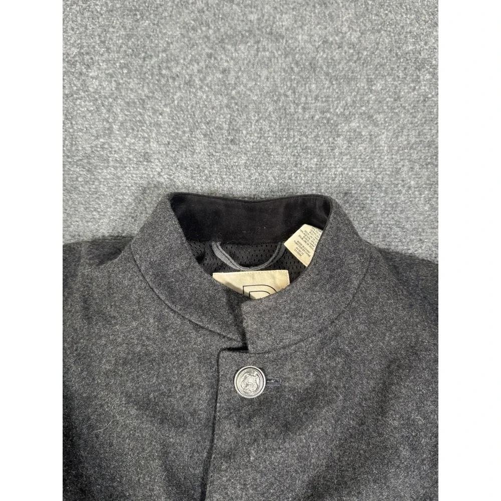 Troy Smith For D Wool Blazer Jacket Mens Medium Gray Military Style - Picture 4 of 16